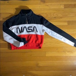Nasa Cropped Sweatshirt